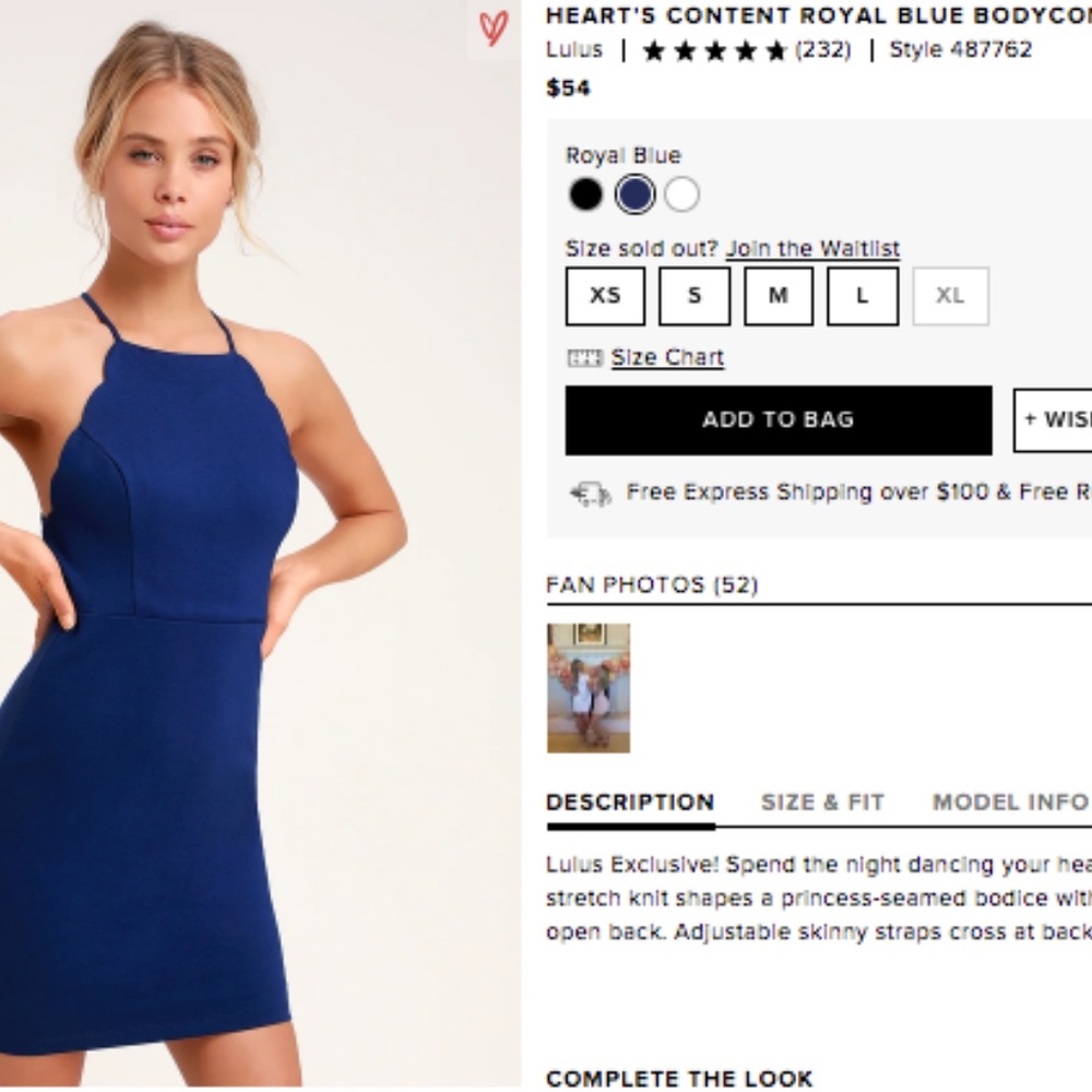 Navy blue cocktail dress